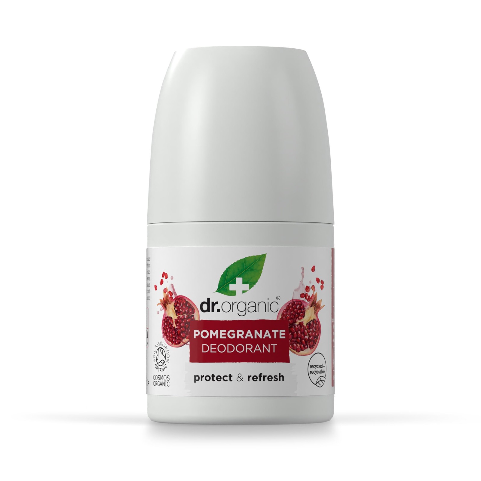 Dr Organic Pomegranate Deodorant, Aluminium Free, Mens, Womens, Natural, Vegan, Cruelty-Free, Paraben & SLS-Free, Organic, 50ml, Packaging may vary - Image 2