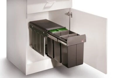 Bio Master, Abfallsammler für Drehtüren, mit Biodeckel, anthrazit - Bild 1 von 2