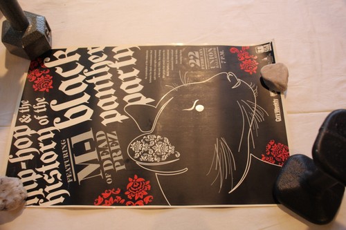 Hip hop history M-1 black panther party poster art 11 x 17 " U of Utah gig - Picture 8 of 10