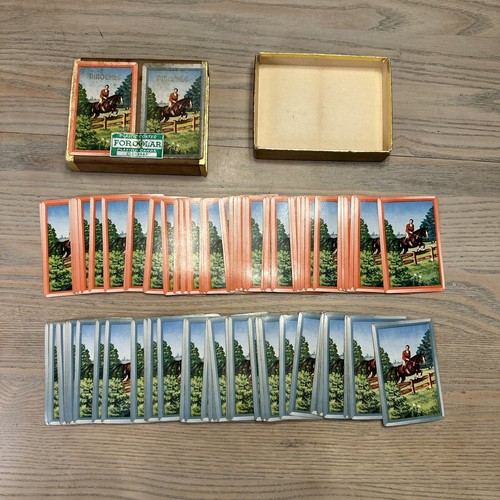 De colección 1947 Forcolar Ecuestre Doble Baraja Pinochle Cartas Compite Barajas - Imagen 12 de 23