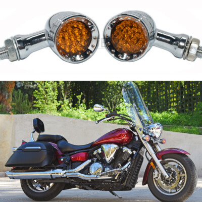 Motorcycle LED Turn Signal Indicator Lights For Yamaha V-Star 250 Vmax ...