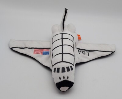 Wild Republic Space Shuttle USA Wrist Hugger Slap Bracelet Plush 8'' long