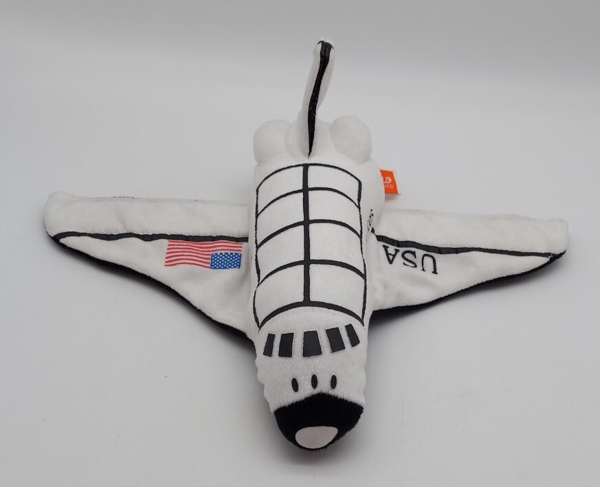 Brazalete de peluche abrazador de muñeca Wild Republic Shuttle EE. UU. 8" de largo