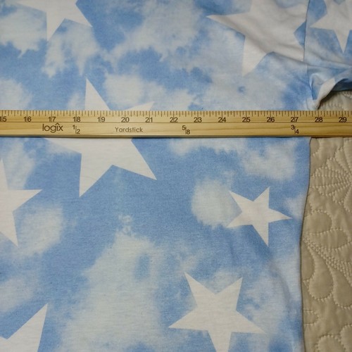 Womens Discount Divas Boutique White & Blue Long-sleeve Shirt W/ Stars Size 3XL - Picture 6 of 7
