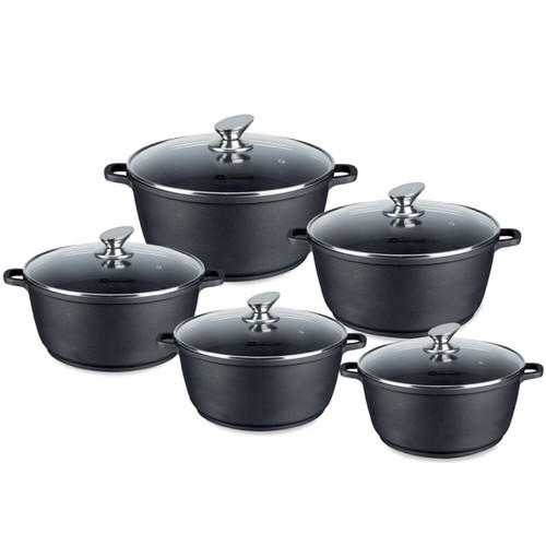 Juego de olla antiadherente fundida a presión de 5 piezas utensilios de cocina cazuela de inducción - Imagen 106 de 141