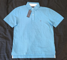 Tommy Hilfiger Men's Polo Shirt Cotton-Polyester Light Blue Size Medium NWT