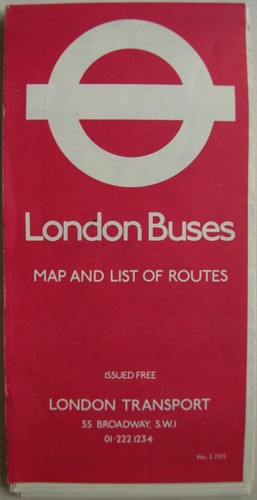 London Transport Central Area Bus Map 1975  Issue 2 Copy 2 - Picture 1 of 4