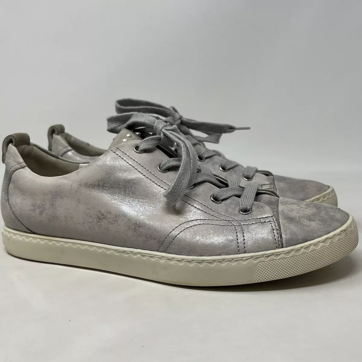 Find silver shop sneakers