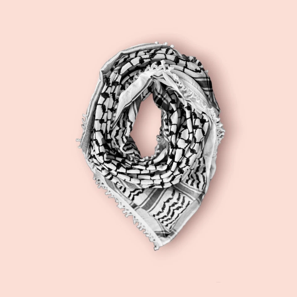 Bufanda Original Palestina Nabulsi Keffiyeh - Hecha en Palestina Foto 2 de 4
