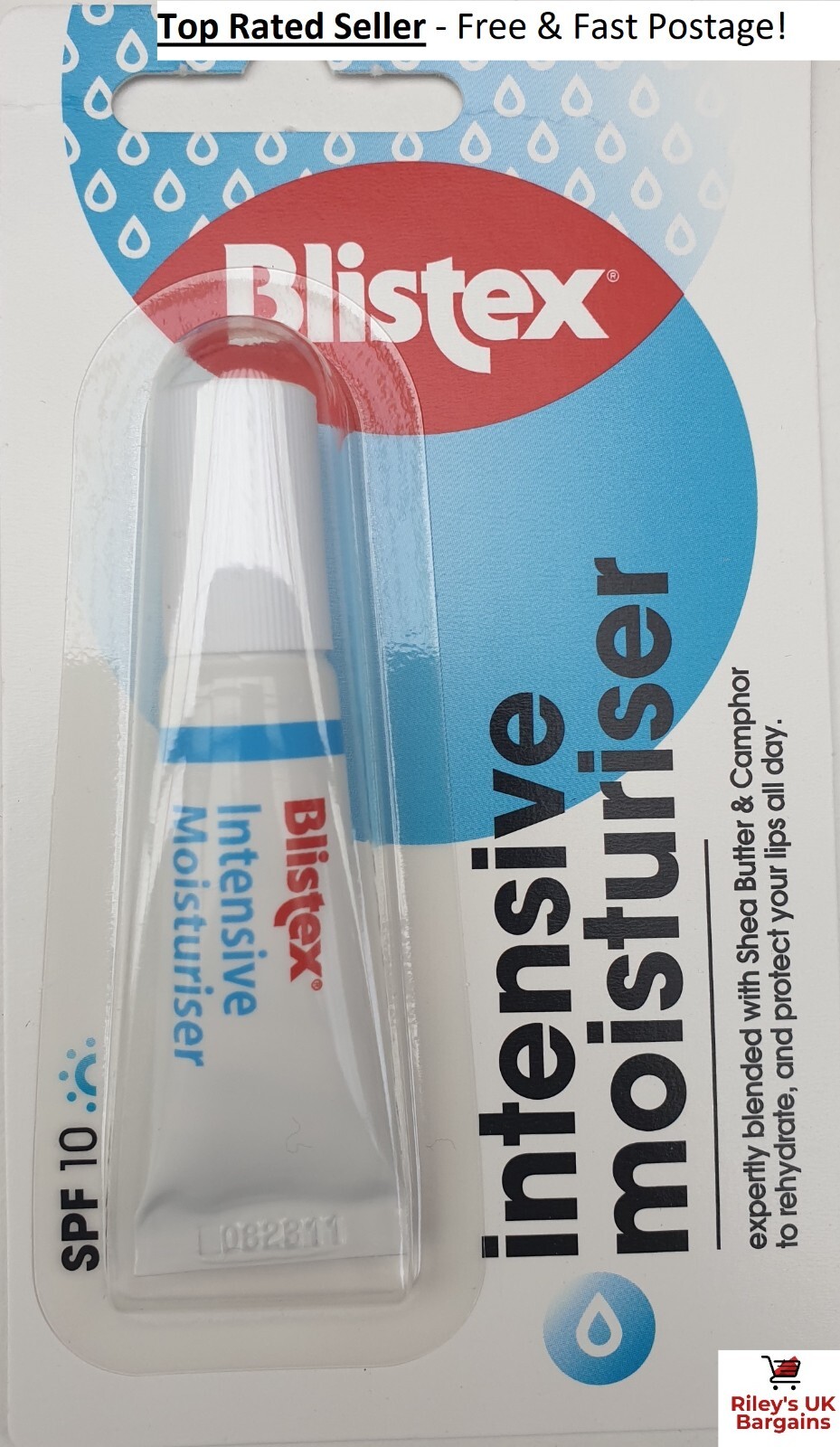 Blistex Intensive Moisturiser SPF 10 Lip Balm 5g Dry Chapped Lips Shea Butter