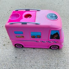 Mattel Barbie Pink Camper Van Rolling Wheels Kids Toy 2021 Non Working 