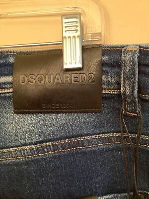 Dsquared2 Men's ICON Distressed Whiskered Paint Spatter New Rider