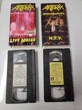 Anthrax VHS LOT Live Noise 1991 + N.F.V. 1988