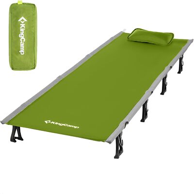 Folding Portable Heavy Duty Ultralight Camping Cot for Adults, Supports 265 Lbs