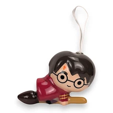Harry Potter Flying On Broom Hallmark Decoupage Christmas Ornament Wizard