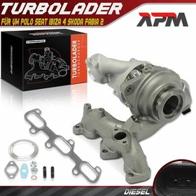 Turbolader für VW Polo 6R Seat Ibiza IV 6J Skoda Fabia II 542 Roomster 5J 1.2