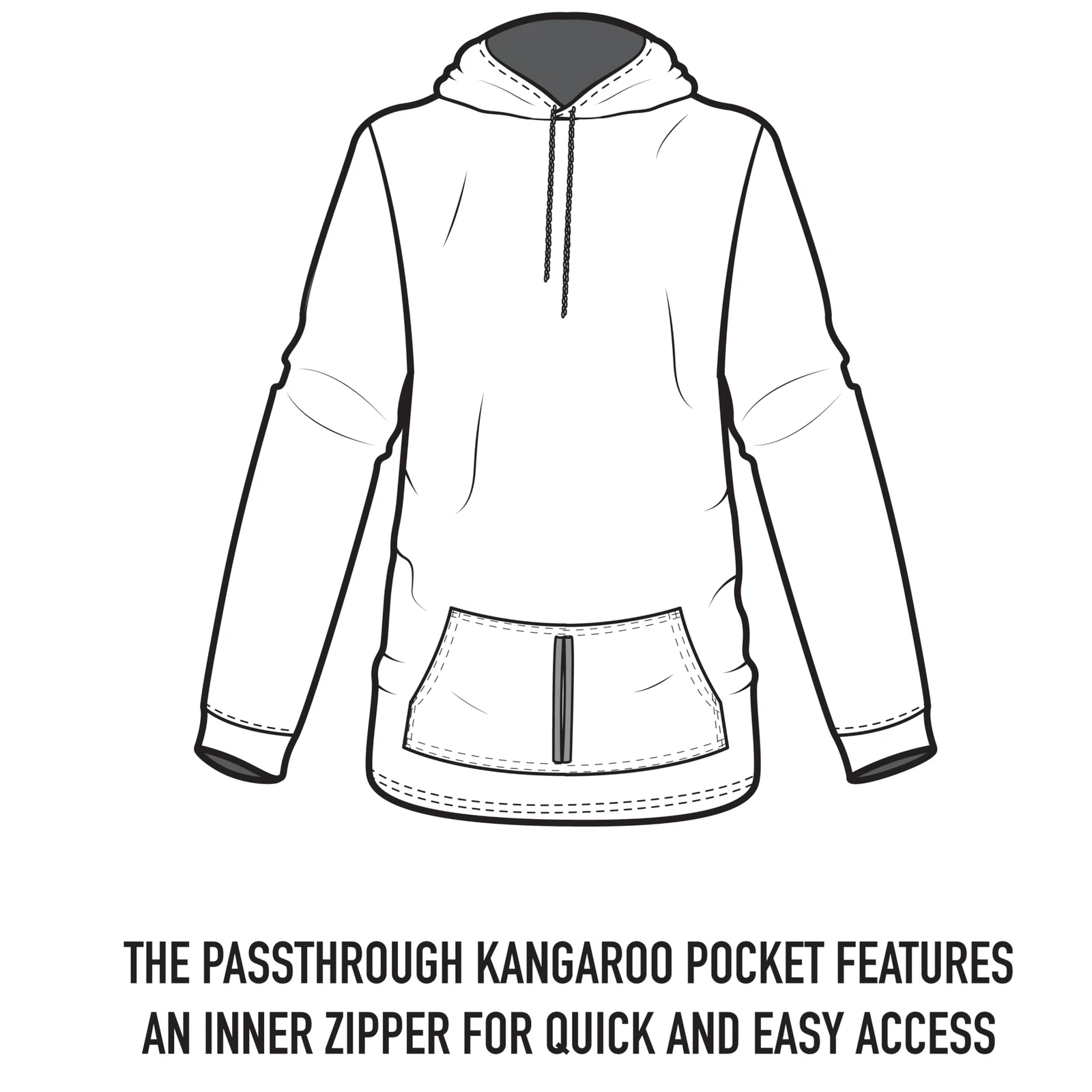 OFF WHITE Rothco Felpa con cappuccio da donna a scomparsa 13355 2XL