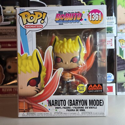 Funko Pop! Boruto 6'' Naruto Baryon Mode GITD #1361 AAA Exclusive 