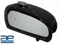 Petrol Kraftstofftank Mit Seitenplatten Schwarz & Weiß FüR BMW R75 5