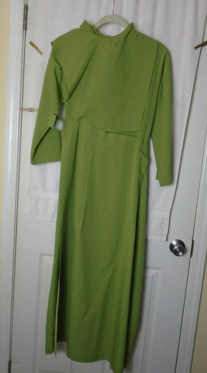 green amish dress Green Linen Amish Dress