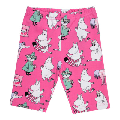 Martinex Radlerhose Magenta mit Allover ''Girl Gang'' Print    Moomin Characters
