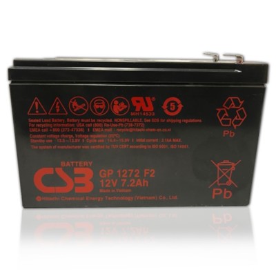 CSB 12v 7.2Ah Sealed Lead Acid OEM Replacement Battery GP1272 F2 Brand New