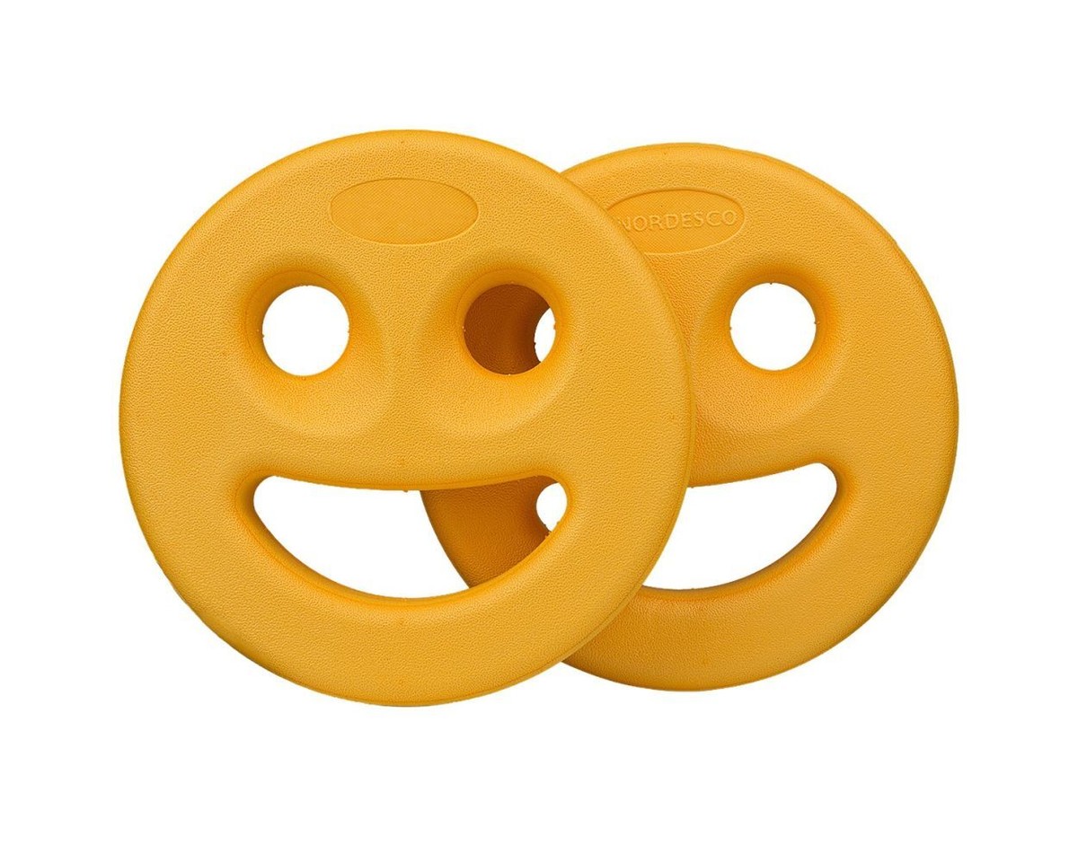 Paire De Disques Smiley Pour Aquagym – EVA Imperméable, 18x18x3 Cm, Trou De Préhension – Lot De 2 – Idéal Pour Exercices Aquatiques
