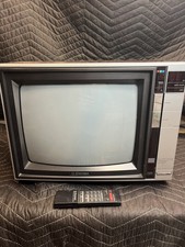 Vintage 13” Emerson Tv Ecr1350 Works Great Has Remote Gaming Nes Atari