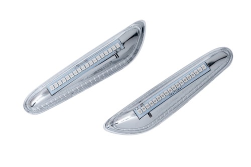 Coppia Frecce Laterali Fume Progressive A Led Per Bmw Serie 3 E90, E91 - Foto 9