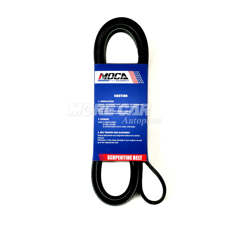 Serpentine Belt Component Kit 90K38189A for 00-02 Ford Lincoln Town Car Mercury - Image 2 of 4