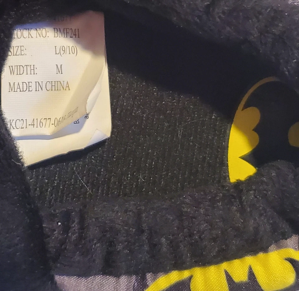 NUEVO - Zapatillas DC Comics Batman Bebé/Niño Pequeño | Talla Grande | Nuevas sin Etiquetas Foto 3 de 4