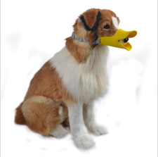 Adjustable Muzzle Dog Duckbill Silicone Pet Cute Soft Puppy Bark Anti Duck Bite