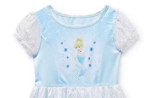 Cinderella Princess Girl's Fancy Costume Silky Tulle Nightgown - Picture 2 of 6