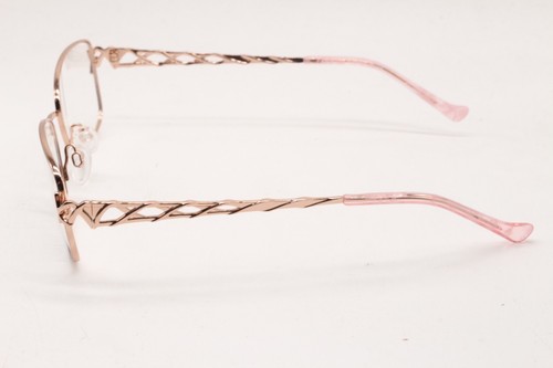 NEW TURA R235 DGN BLACK PINK GOLD B:37 AUTHENTIC DESIGNER EYEGLASSES 55-17 - Picture 3 of 4