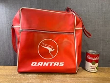 Vintage Qantas Airlines Airplane Messenger Travel Aviation Duffel Bag