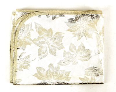 Tischdecke Webschatz Weihnachtsstern Polyester beige gold 130x160 cm |  eBay.de