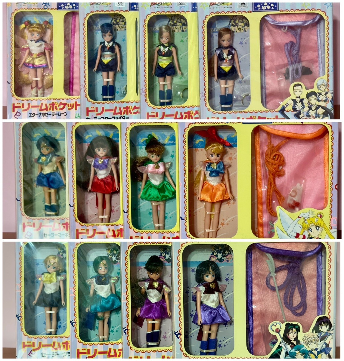 Sailor Moon Dream Pocket Collection Dolls Complete Series Bandai