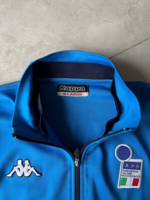 Kappa 01/02”イタリア代表ビンテージモデル ベンチコート ネイビーL ITALY ITALIA 2002 WORLD CUP FOOTBALL SOCCER JACKET VINTAGE