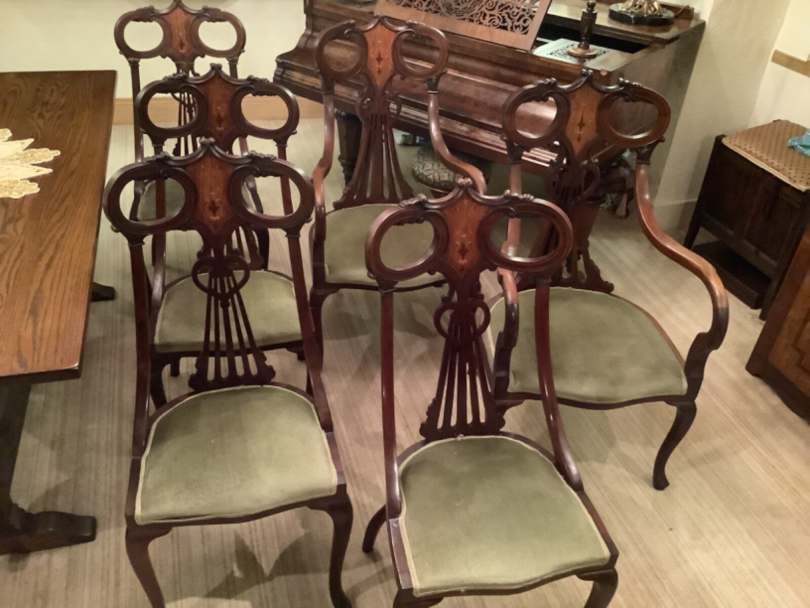 6 french victorian dining chairs eBay