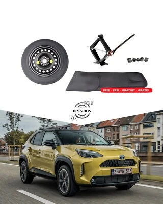 NETVANS Roue de Secours (Galette) 17" pour TOYOTA YARIS CROSS avec Cric et Sac-à-cric