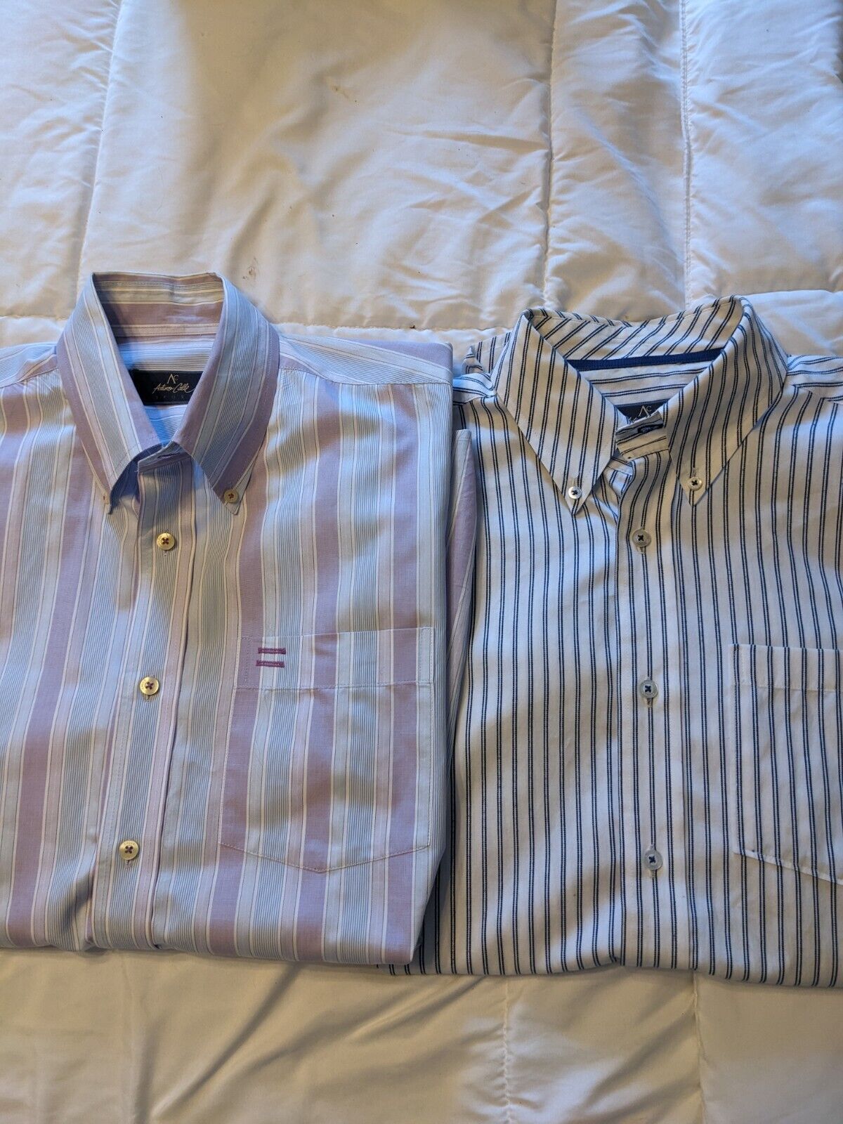 Arturo Calle Short Sleeve Shirts 2 Striped Large … - image 3