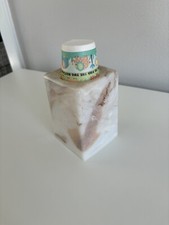 Vtg 80s Faux Marble Plastic 3 oz Dixie Cup Bathroom Countertop Pop Up Dispenser