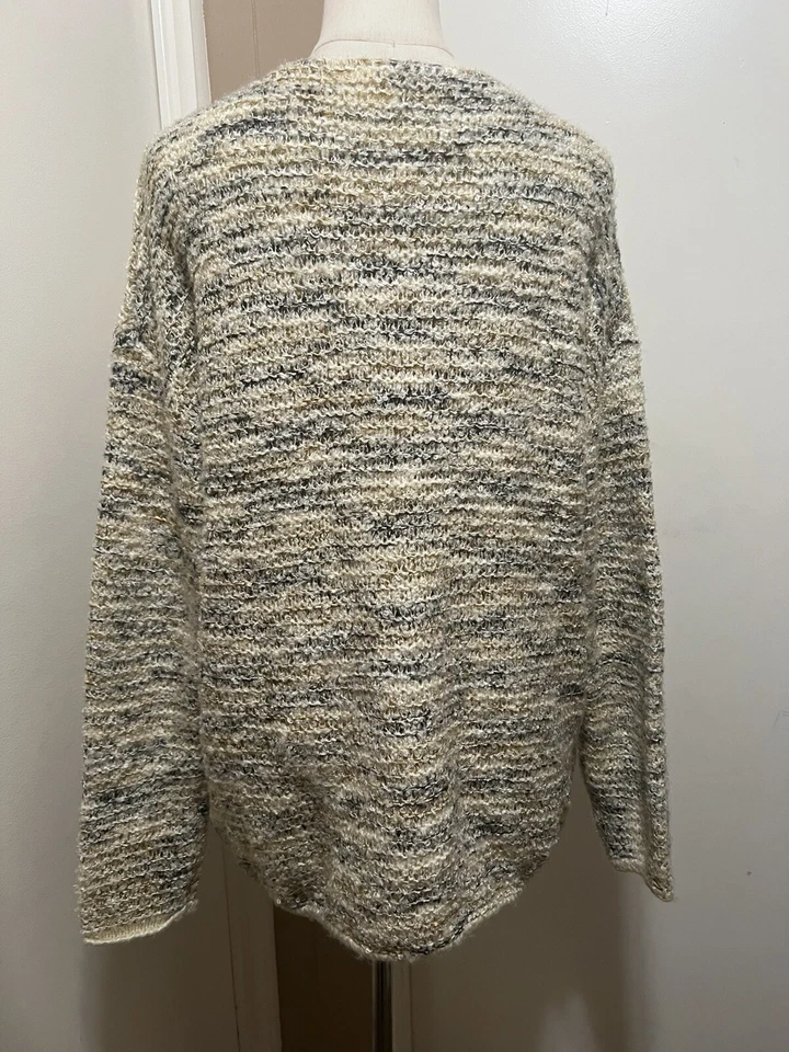 Suéter tejido jaspeado bordado Mystree para mujer talla L Foto 4 de 4