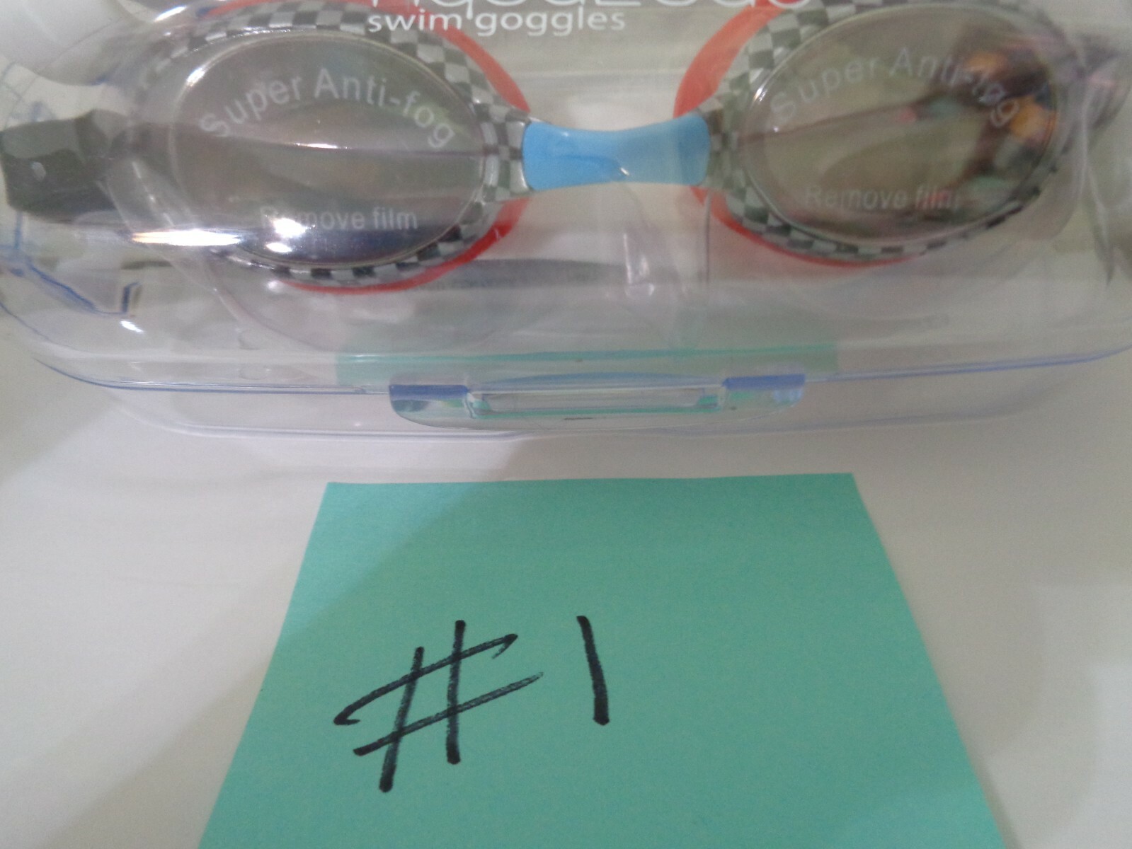 New with case Aqua2ude Swim Goggles Super Anti-Fog boy or girl U-PICK
