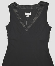 ANN TAYLOR LOFT NEW NWT SIZE 6P PETITES LITTLE BLACK DRESS V NECK MINI STRETCHY