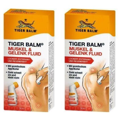   TIGER BALM Muskel & Gelenk Fluid lockert, entspannt & regeneriert 2x 90 ml  