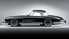 Cars mercedes benz 300sl Desk Mat Stitched