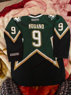 CCM NHL DALLAS STARS MIKE MODANO HOCKEY JERSEY YOUTH L/XL SEWN VINTAGE 