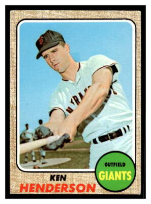 1968 Topps Baseball #309 Ken Henderson 126E-02