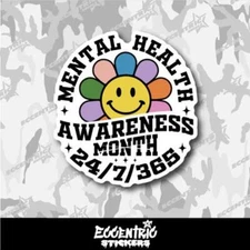 Mental Health Awareness Month Vinyl Sticker